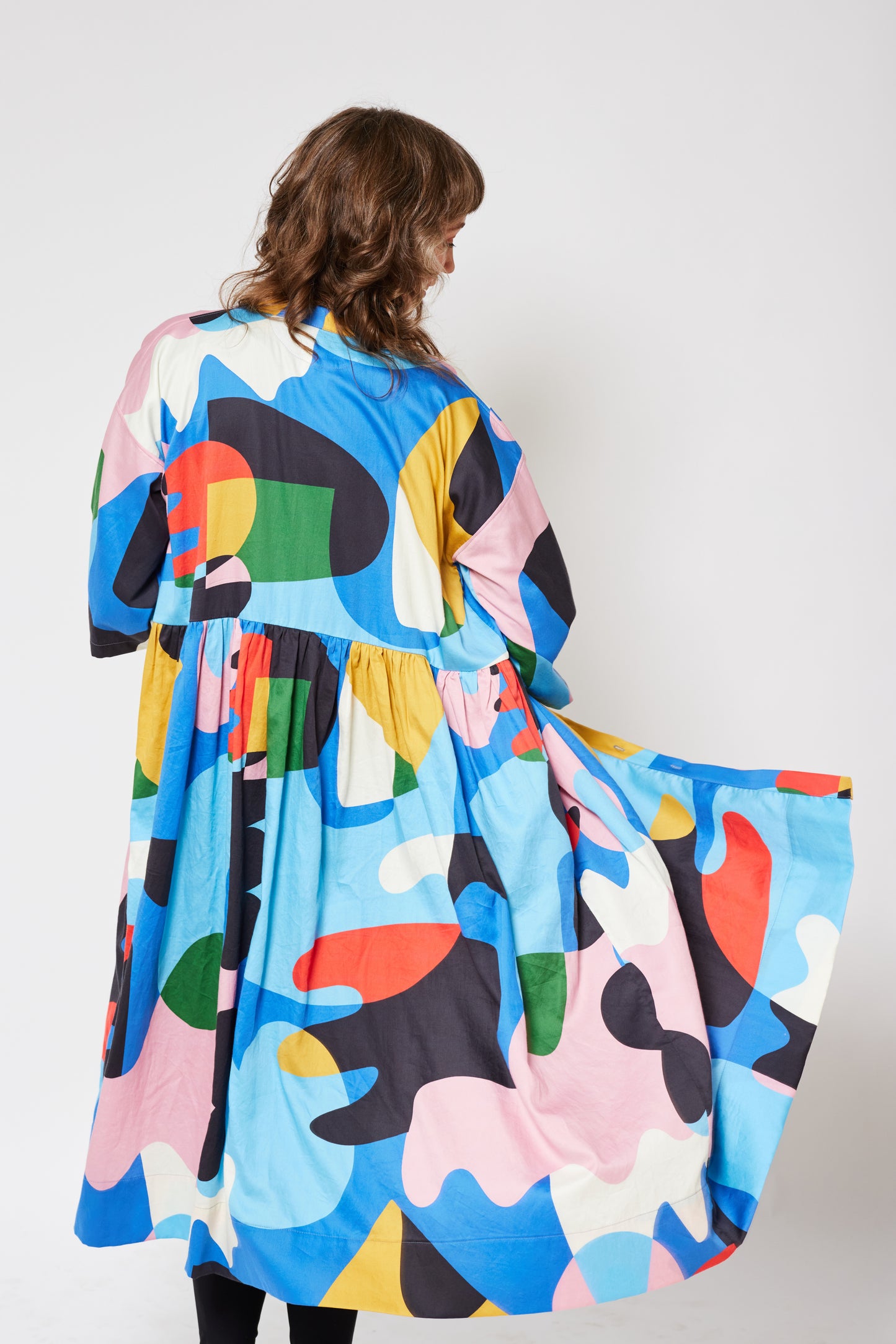 Grown-up Organic Duster Dress - Circus