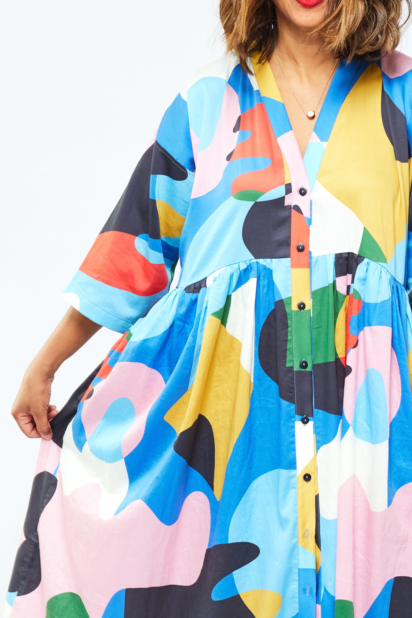 Grown-up Organic Duster Dress - Circus