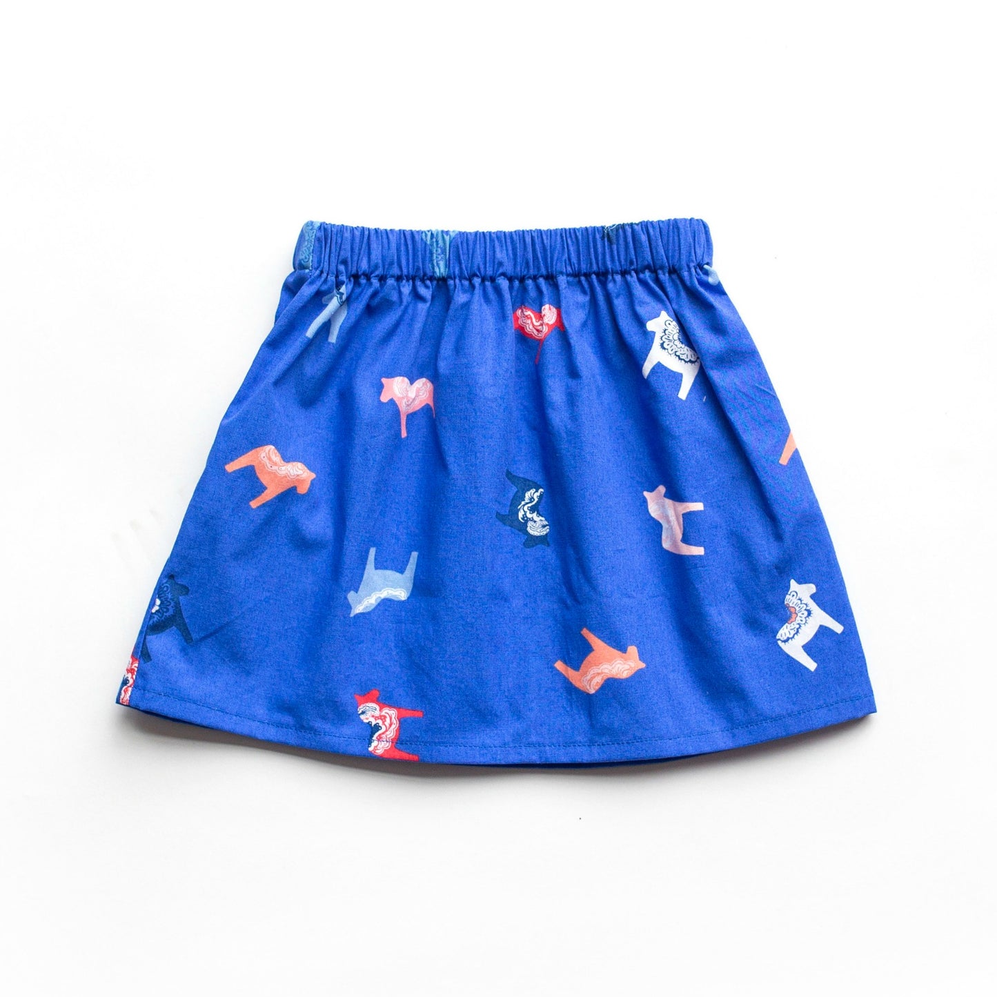 Lilla Barn Clothing Blue Baby Skirt Swedish Dala Horse