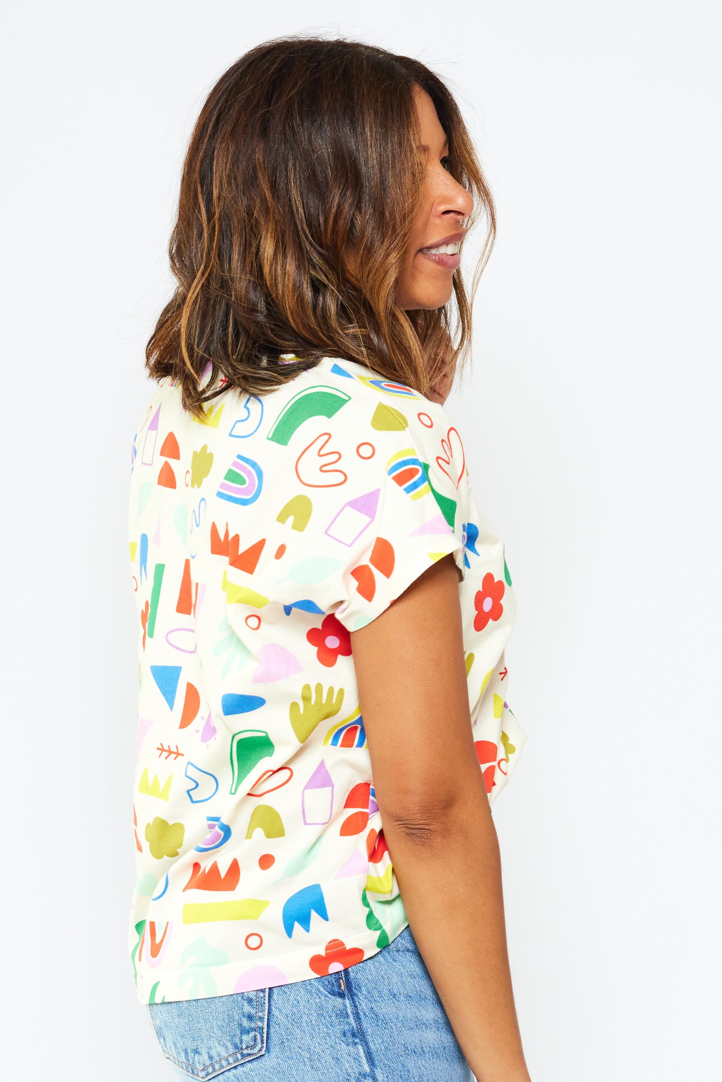 Short Sleeve Organic Every Day Top - Doodles