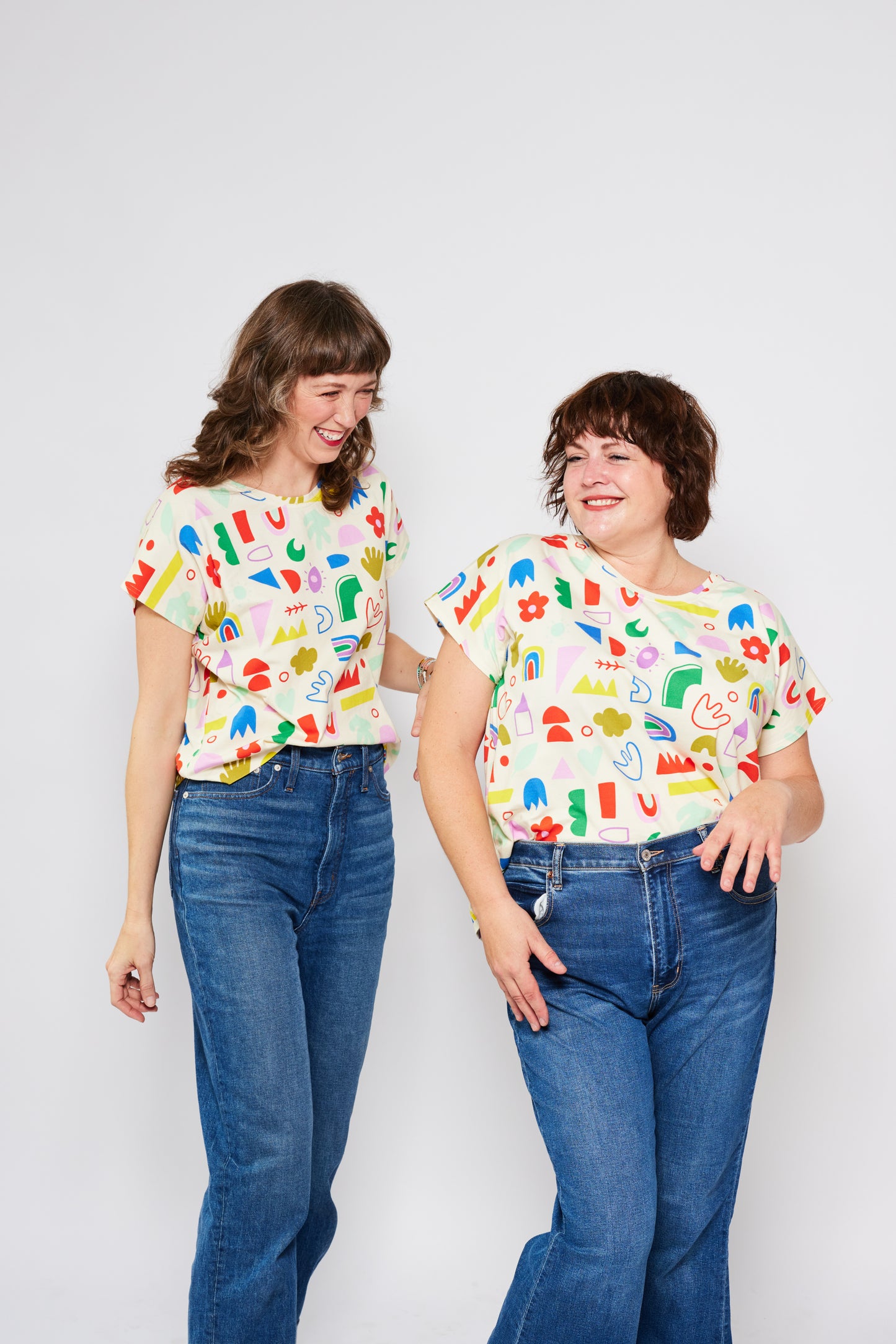 Short Sleeve Organic Every Day Top - Doodles