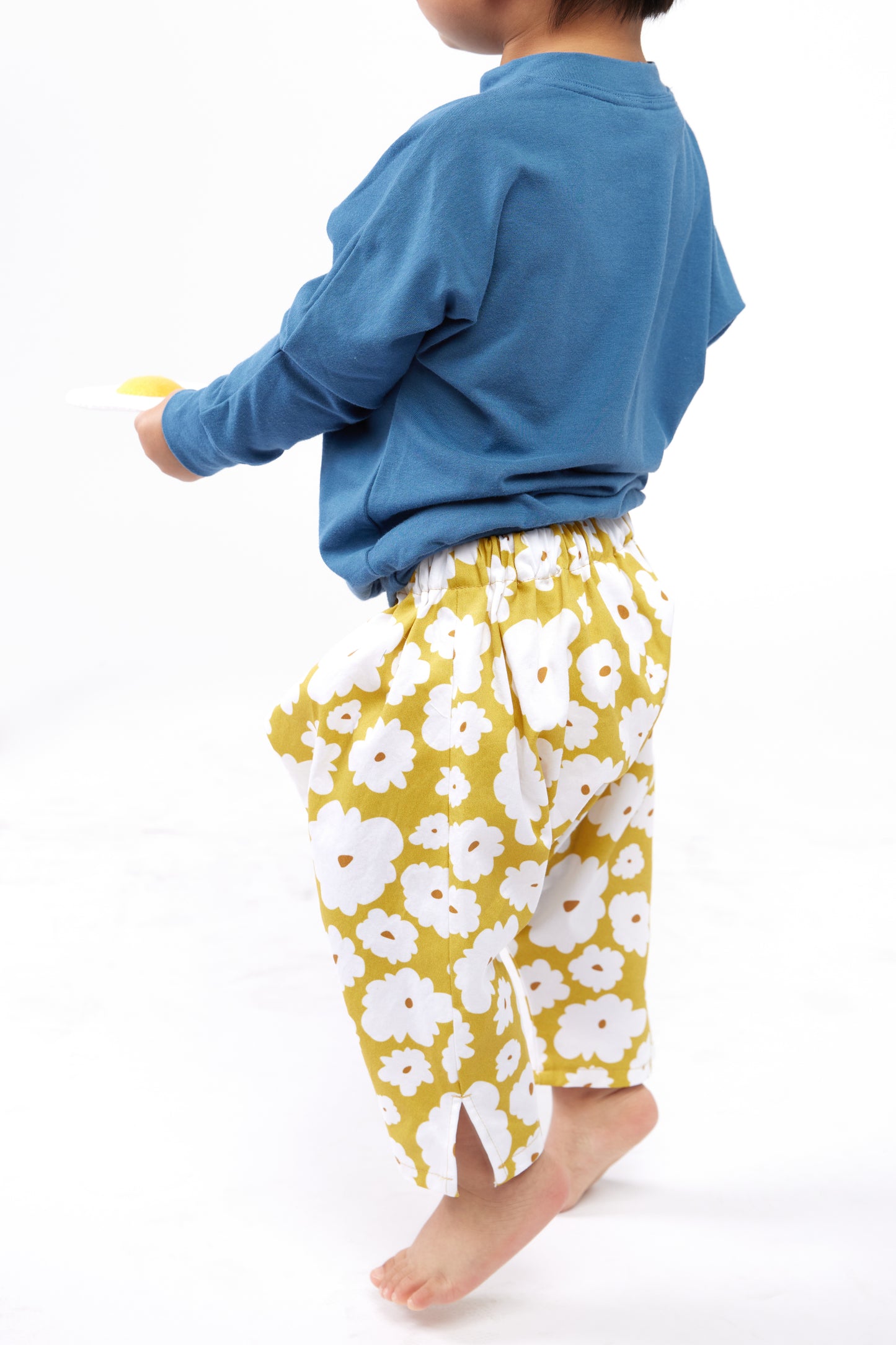 Baby & Toddler Organic Play Pants - Gold Bloom