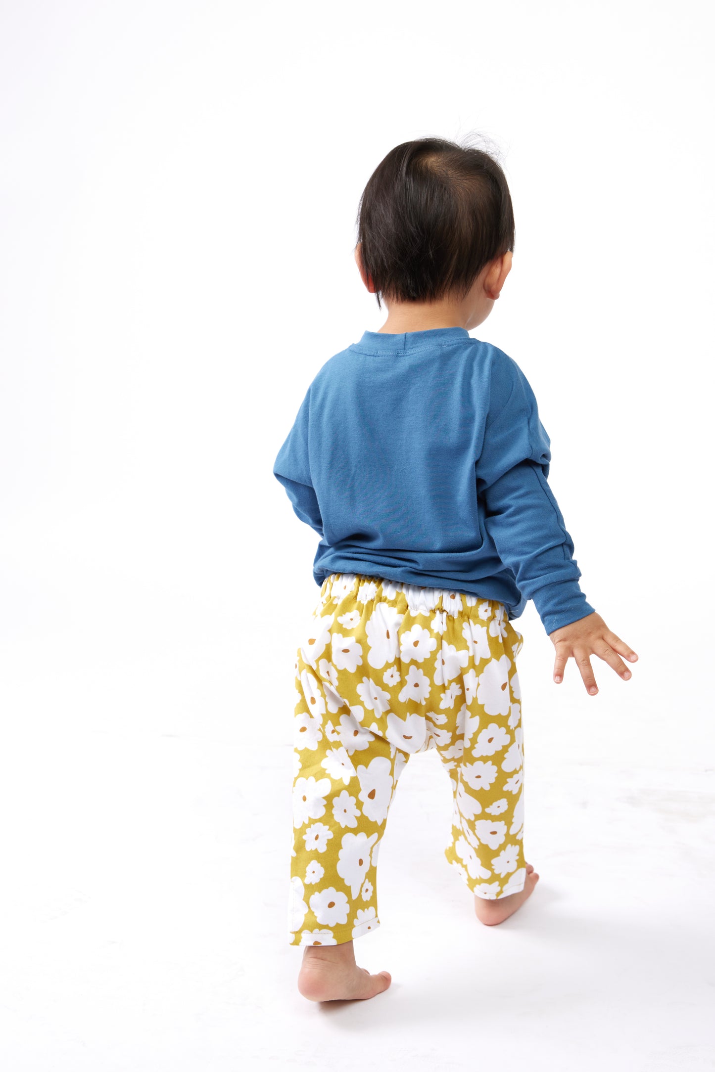 Baby & Toddler Organic Play Pants - Gold Bloom