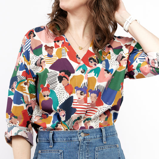 Grown-up Dolman Button-down - Friends